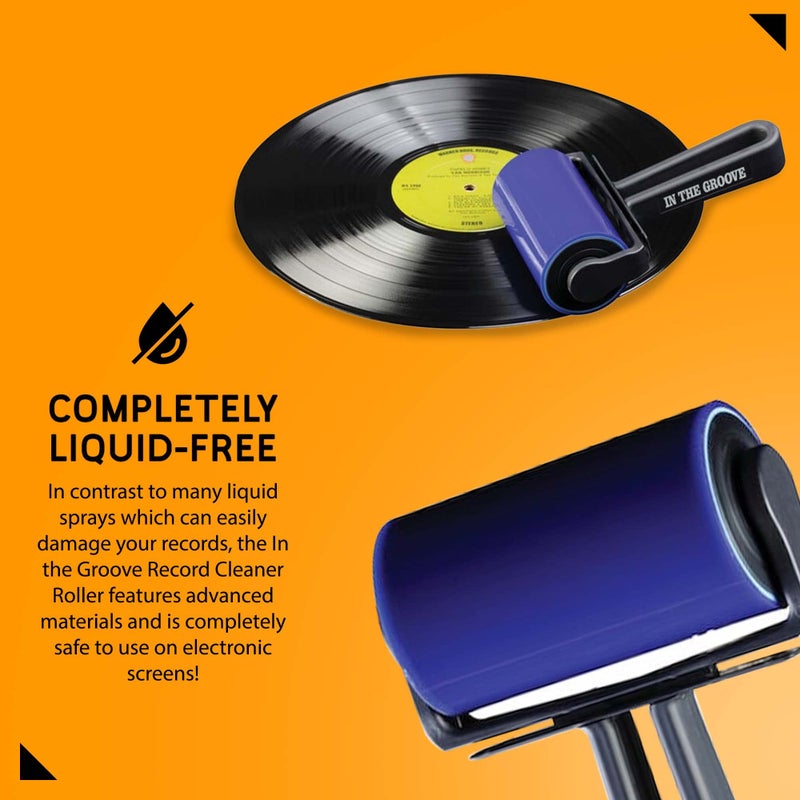 iRoller Screen Cleaner In The Groove Vinyl Roller - Quick Cleaning Vinyl Records or LP Surfaces from Dust - No Need for Spray or Wipes - Liquid Free iPad Screen Cleaner - Washable & Reusable - Image 4
